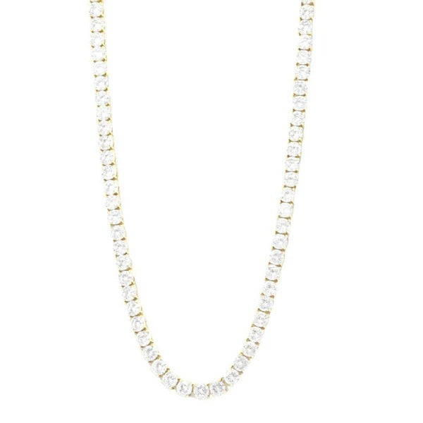 3mm Moissanite Tennis Chain - 18k Vermeil - D Colour - VVS1