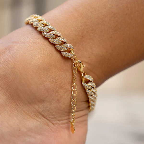 Classy Jewels 10mm Cuban Anklet - Gold