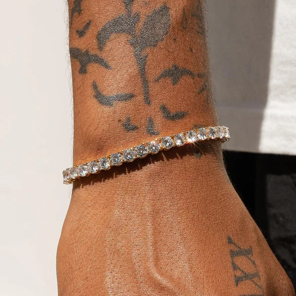 Classy Jewels 5mm IGI Diamond Tennis Bracelet - 18.5ctw - VVS1 - Gold