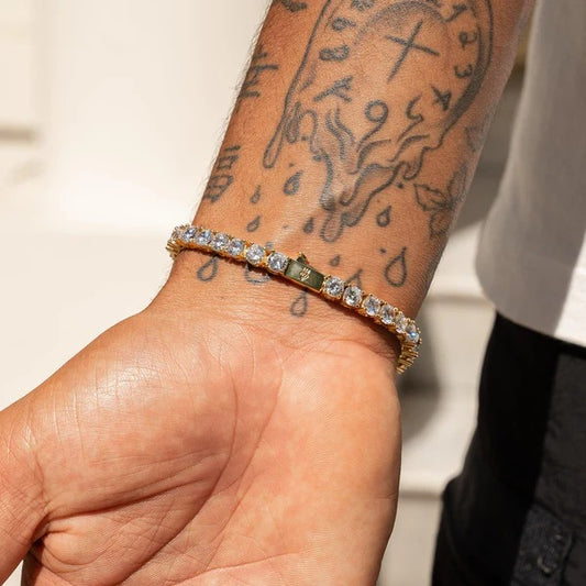 Classy Jewels 5mm IGI Diamond Tennis Bracelet - 18.5ctw - VVS1 - Gold