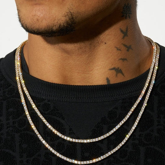 Classy Jewels 3mm Tennis Chain - Gold