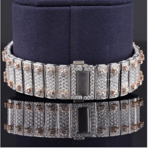 Luxurious Diamond Iced Out Automatic Moissanite Watch