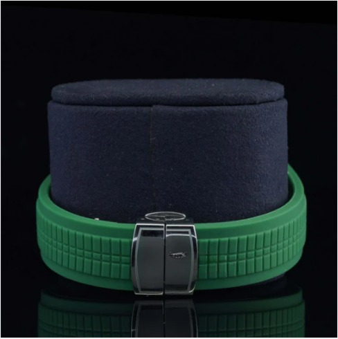 Iced Out Green Color Belt Automatic Moissanite Diamond Watch For Men