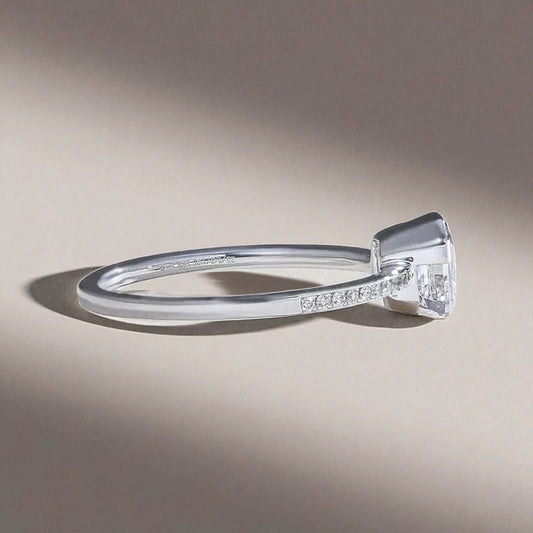 Classy Jewels 1 Ct Aria in Asscher Solitaire Ring