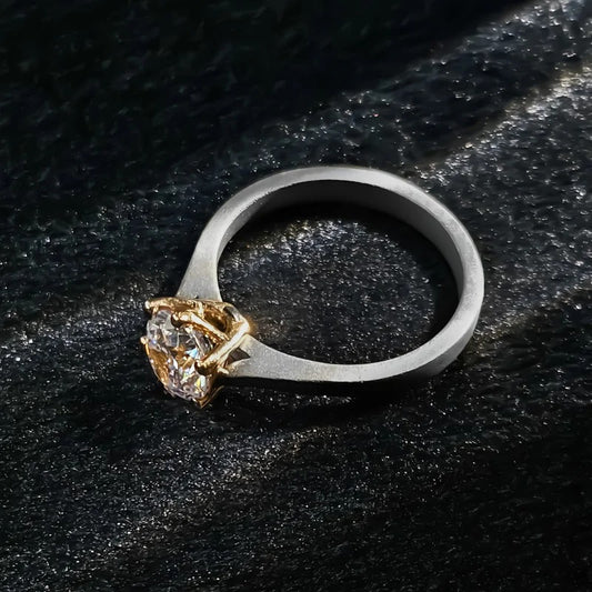 Classy Jewels 1 Ct Regal Titanium Ring