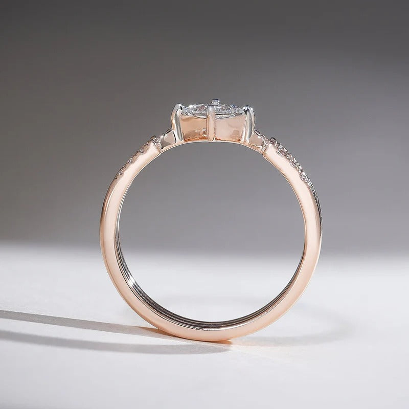 Classy Jewels 0.5 Ct Princess Triple Band Ring