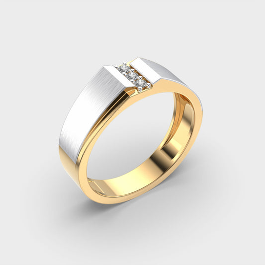 Classy Jewels Silhouette Curve Diamond Ring For Men