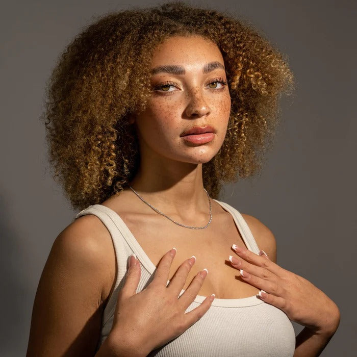 CLASSY JEWELS Moissanite Micro Tennis Chain - 925 Silver - D Colour - VVS1