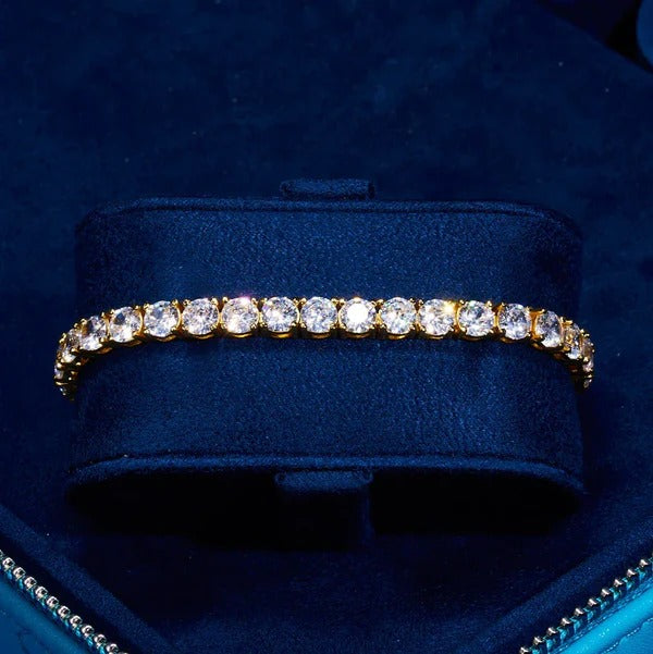 Classy Jewels 5mm Tennis Bracelet - Gold