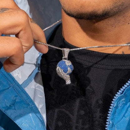 Classy Jewels World In Your Hands Moissanite Pendant - 925 Silver - D Colour - VVS1