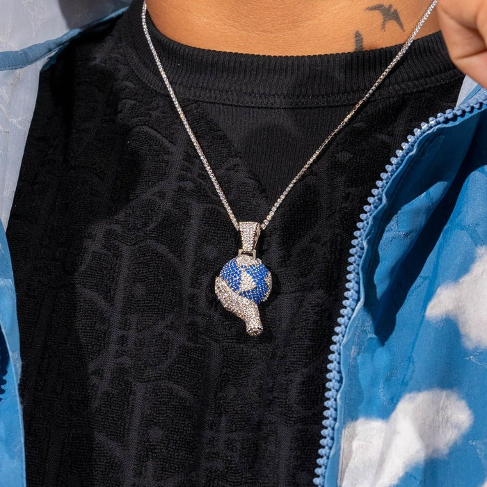 Classy Jewels World In Your Hands Moissanite Pendant - 925 Silver - D Colour - VVS1