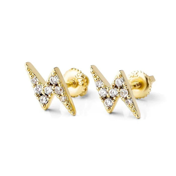 Classy Jewels Lightning Earrings - Vermeil