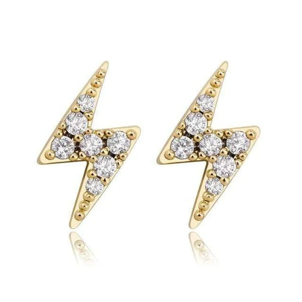 Classy Jewels Lightning Earrings - Vermeil