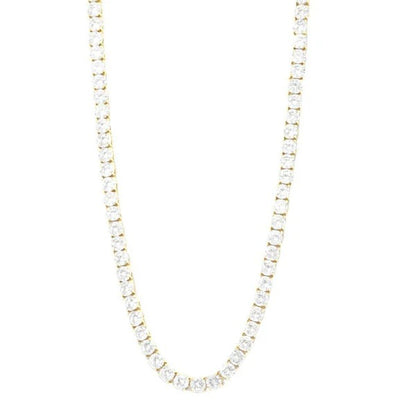 3mm Moissanite Tennis Chain - 18k Vermeil - D Colour - VVS1