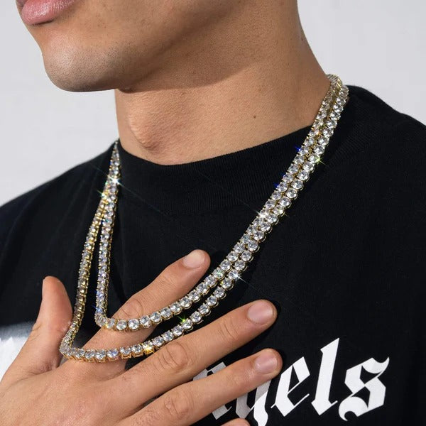 3mm Moissanite Tennis Chain - 18k Vermeil - D Colour - VVS1