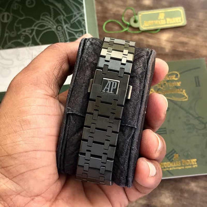 Audemars Piguet Perpetual Calendar Open Worked Full Black Automatic Mens Watch