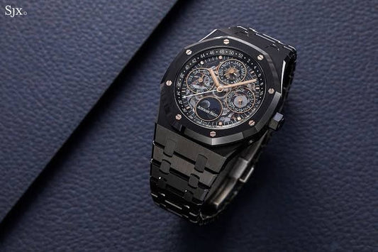 Audemars Piguet Perpetual Calendar Open Worked Full Black Automatic Mens Watch