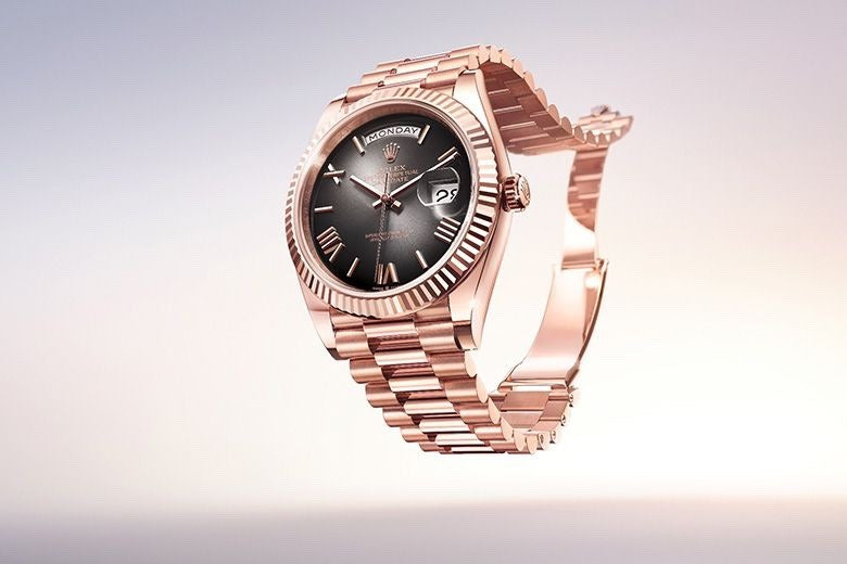 Exclusive Rolex Day Date 2024 Rosegold Black Dial Swiss ETA Automatic Men’s Watch
