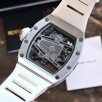 Richard Mille RM 057 Tourbillon Mens Watch White Skeleton Dial Automatic Mens Watch