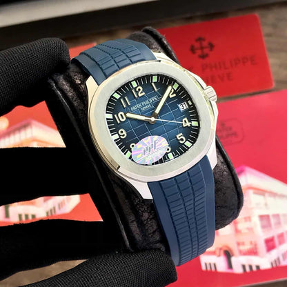 Patek Philippe 5168G Aquanaut Silver Blue Swiss ETA Premium’s Mens Watch
