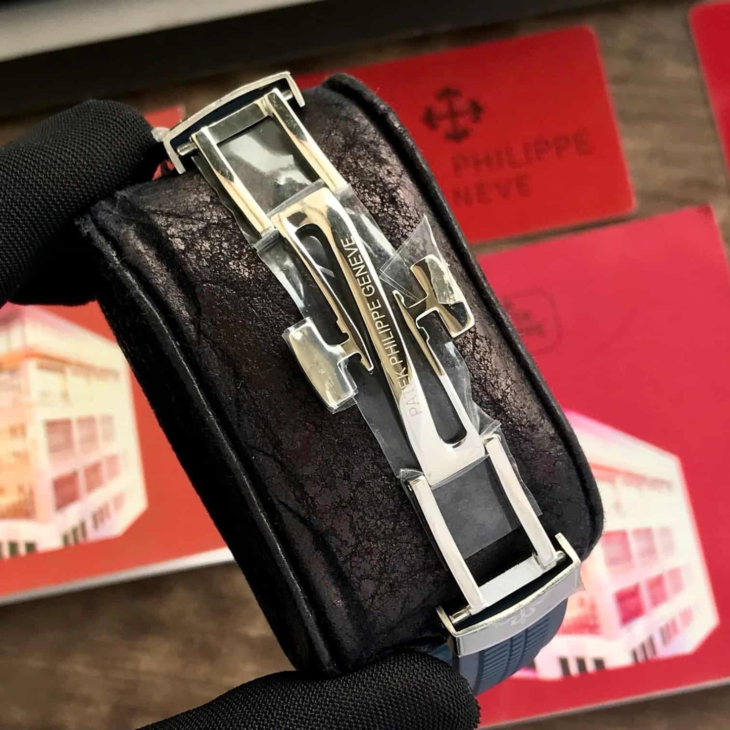 Patek Philippe 5168G Aquanaut Silver Blue Swiss ETA Premium’s Mens Watch