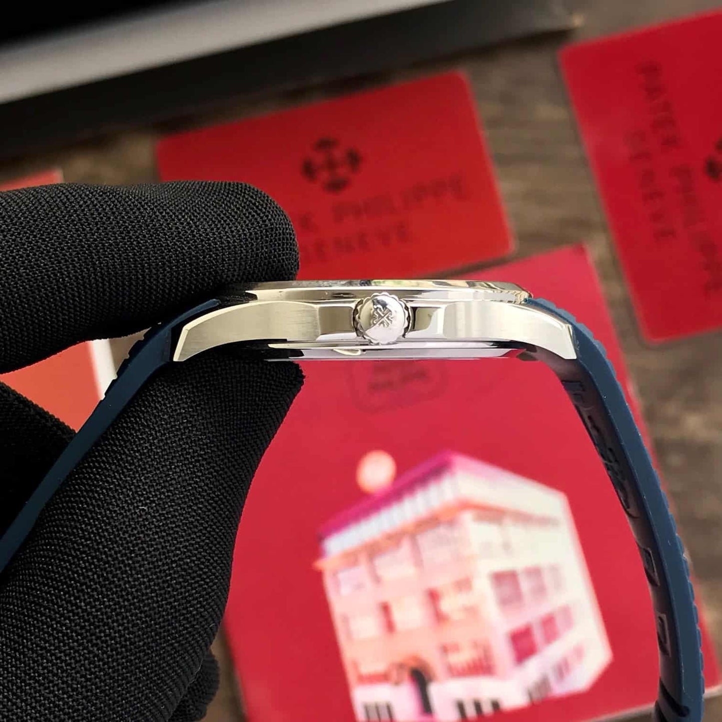 Patek Philippe 5168G Aquanaut Silver Blue Swiss ETA Premium’s Mens Watch