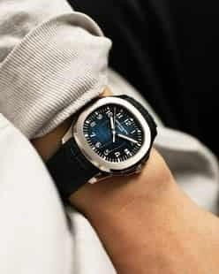Patek Philippe 5168G Aquanaut Silver Blue Swiss ETA Premium’s Mens Watch