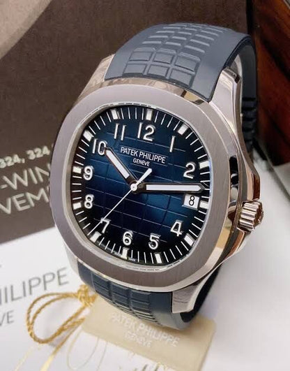 Patek Philippe 5168G Aquanaut Silver Blue Swiss ETA Premium’s Mens Watch