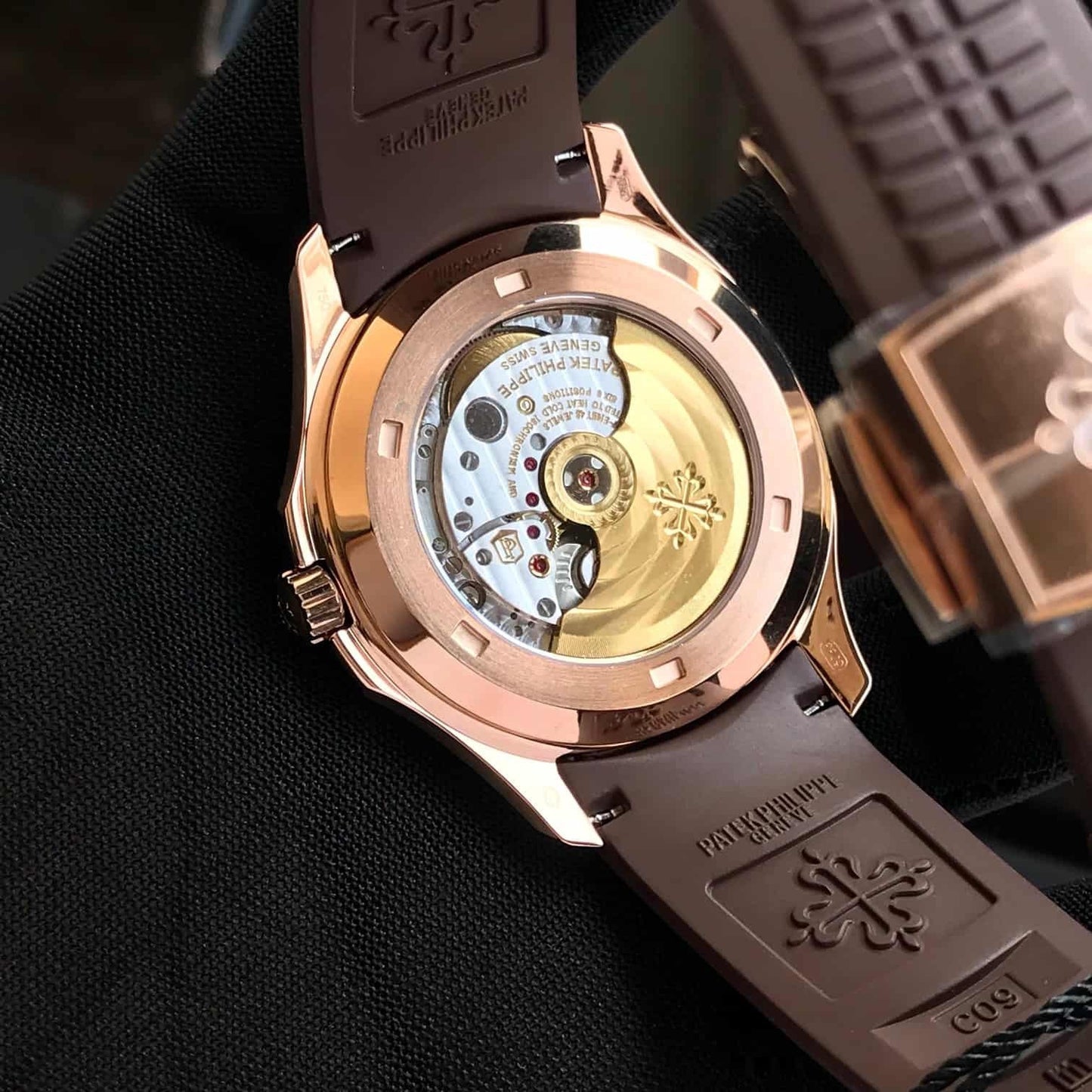 Patek Philippe Aquanaut 5167R Rosegold Brown Dial Swiss ETA Automatic Mens Watch