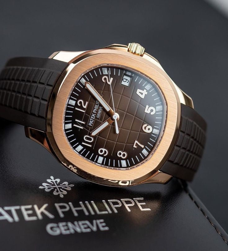 Patek Philippe Aquanaut 5167R Rosegold Brown Dial Swiss ETA Automatic Mens Watch