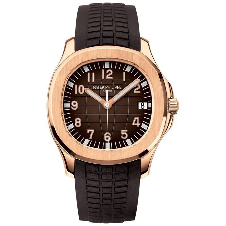 Patek Philippe Aquanaut 5167R Rosegold Brown Dial Swiss ETA Automatic Mens Watch