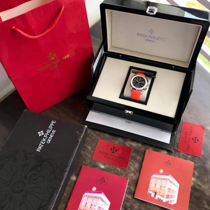 Patek Philippe Aquanaut Chronograph 5968A Orange Strap Automatic Men’s Watch