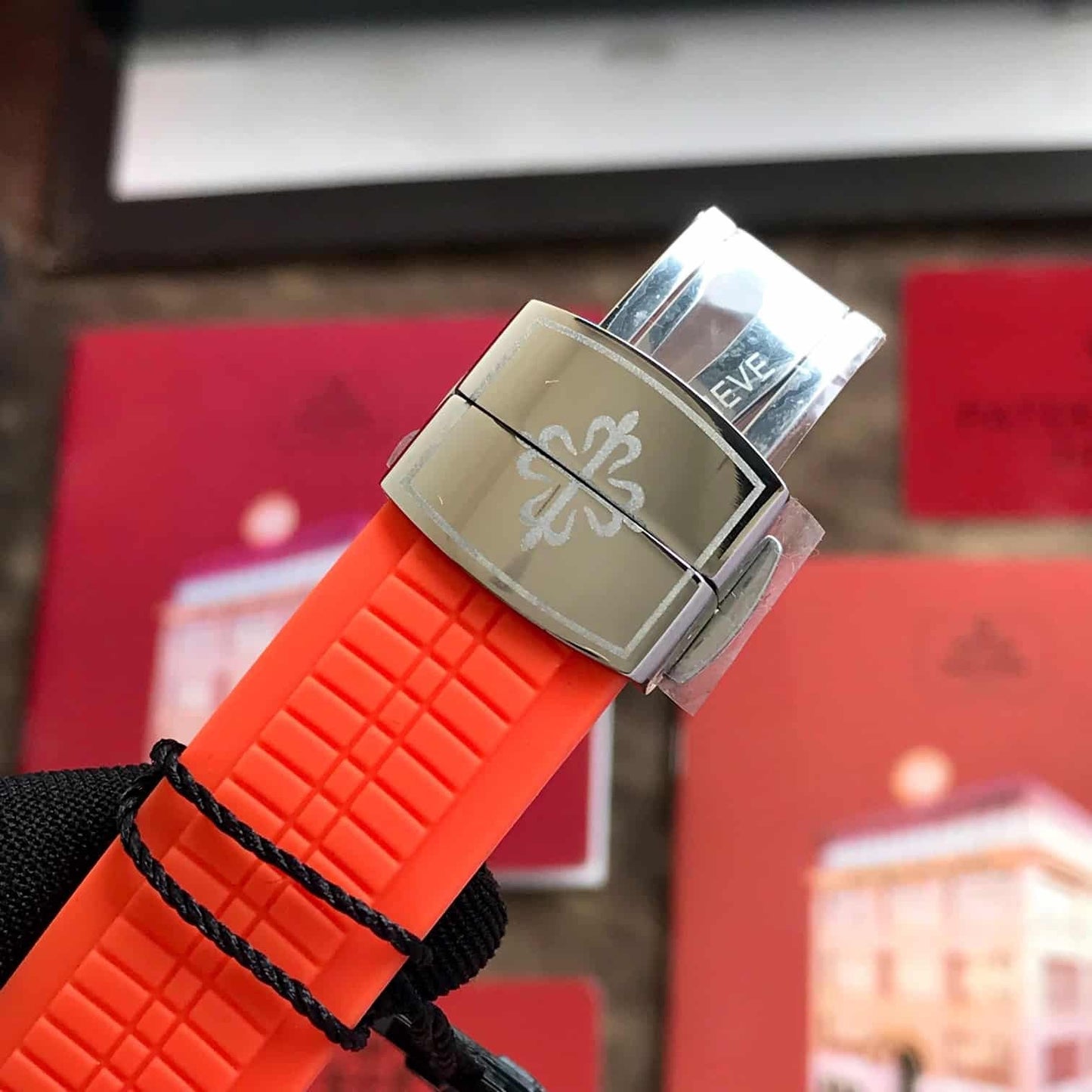 Patek Philippe Aquanaut Chronograph 5968A Orange Strap Automatic Men’s Watch