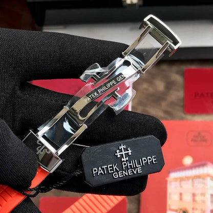 Patek Philippe Aquanaut Chronograph 5968A Orange Strap Automatic Men’s Watch