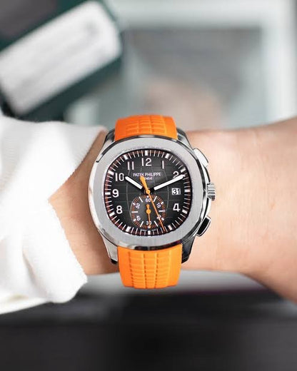 Patek Philippe Aquanaut Chronograph 5968A Orange Strap Automatic Men’s Watch