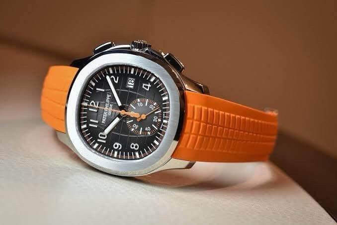 Patek Philippe Aquanaut Chronograph 5968A Orange Strap Automatic Men’s Watch