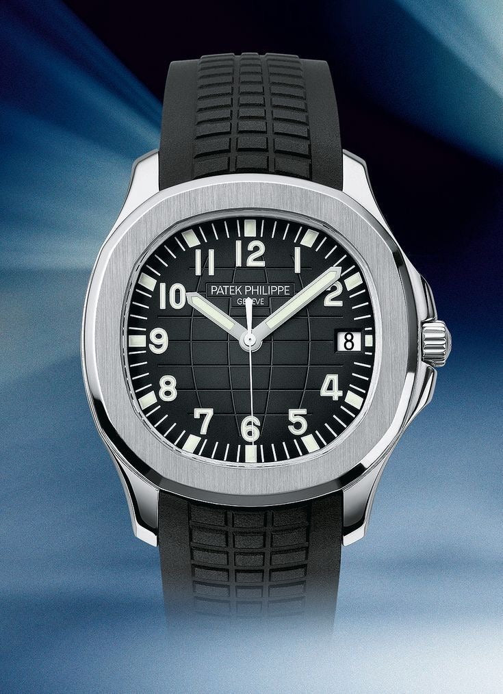 Patek Philippe Aquanaut Silver Black Swiss ETA Automatic Men’s Watch