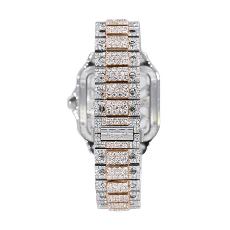 CS Two Tone 41MM Moissanite Diamond Watch 20CT