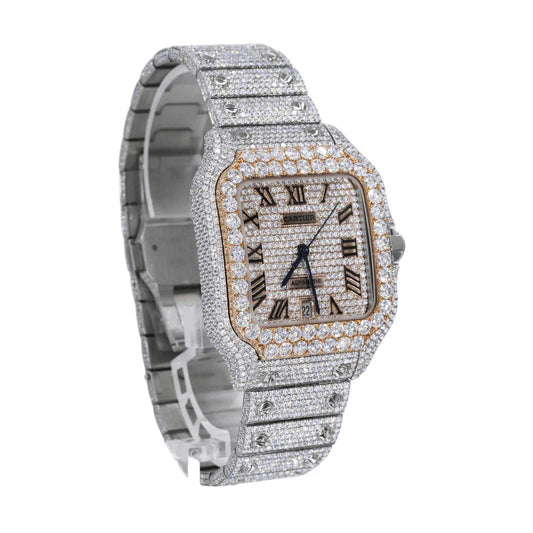 41MM Moissanite Diamond Watch 20CT