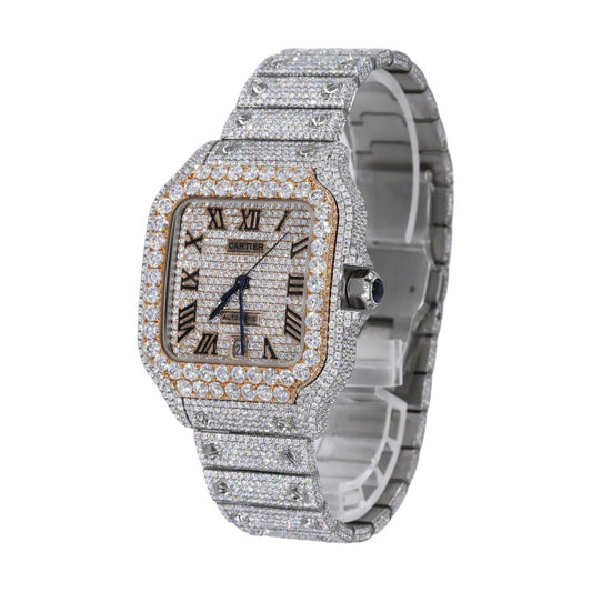 41MM Moissanite Diamond Watch 20CT