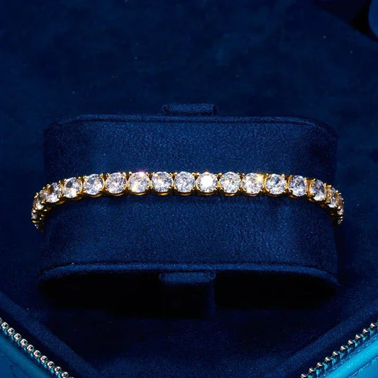 Classy Jewels  5mm IGI Diamond Tennis Bracelet - 18.5ctw - VVS1 - Gold