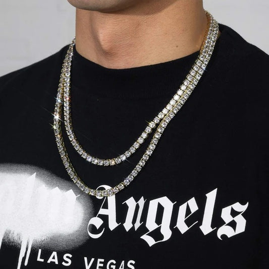 Classy Jewels  6mm IGI Diamond Tennis Chain - 63.2ctw - VVS1 - Gold