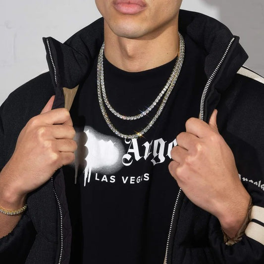 Classy Jewels  6mm IGI Diamond Tennis Chain - 63.2ctw - VVS1 - Gold