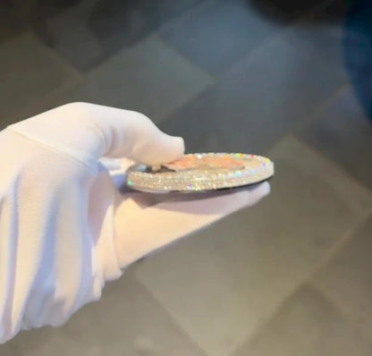 Custom made Iced Out Hip Hop Pendant | Chunky Moissanite pendant | 925 Silver / 10K Gold | Custom Handmade Moissanite Jewelry