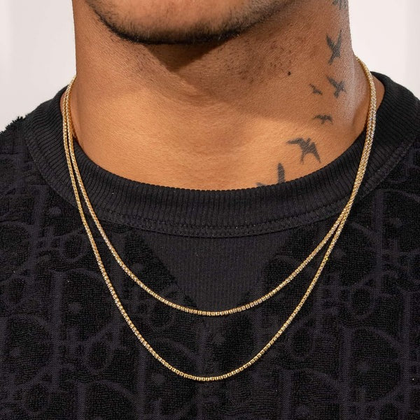 Classy Jewels   Moissanite Micro Tennis Chain - 18k Vermeil - D Colour - VVS1