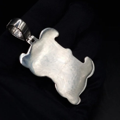 Emerald cut VVS1 Moissanite Layered Letter Pendant, Iced out Chunky Pendant, Custom Alphabet/Letter, 925 Sterling Silver/10k, Hip Hop Pendant