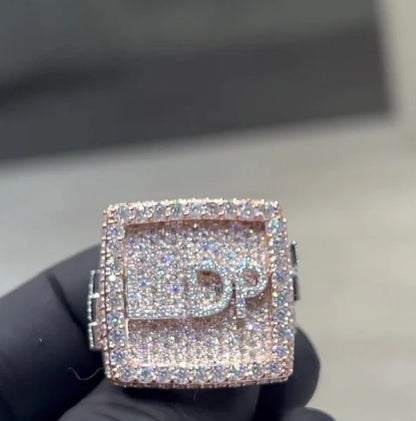 Iced Out Rings for Men, VVS Clarity Cubic Zircon / Moissanite Championship Rings, Statement Rings, Custom Ring, Hip Hop Jewelry Gift