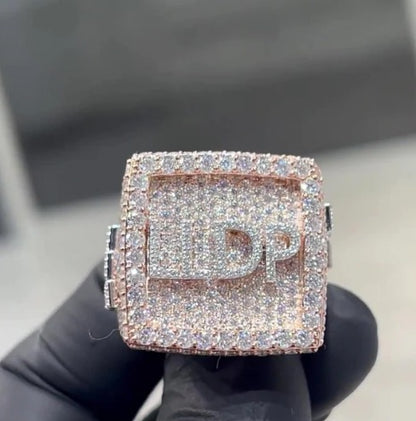 Iced Out Rings for Men, VVS Clarity Cubic Zircon / Moissanite Championship Rings, Statement Rings, Custom Ring, Hip Hop Jewelry Gift