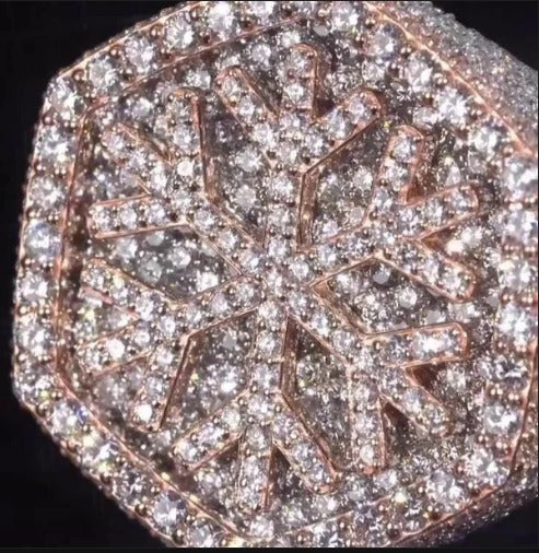 Custom Iced Out Championship Ring, 925 Sterling Silver &amp; VVS Moissanite, Personalized Hip Hop Bling Ring, Men's Statement Jewelry (Copy)