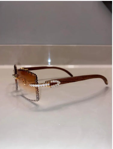 Made to order: Iced out moissanite Sunglasses